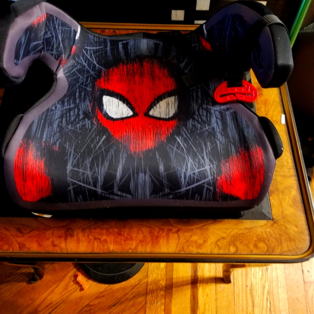 Spiderman booster car seat.